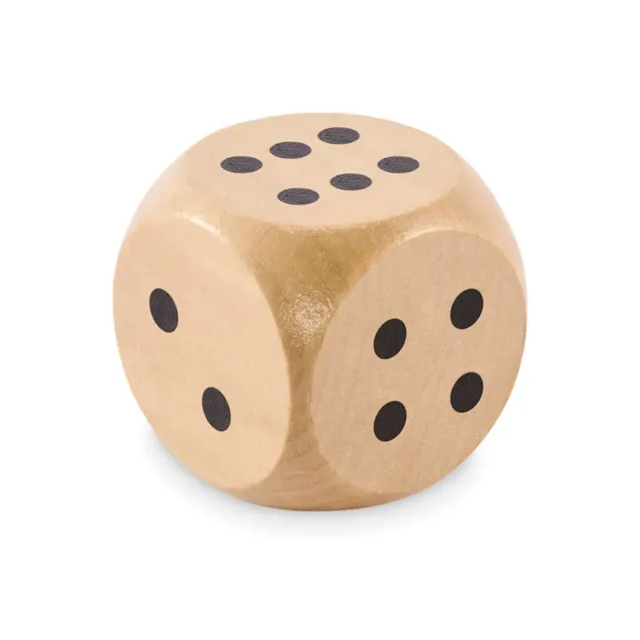 Schima wooden dice 5cm dia - MO2614 (MOCN#40)